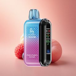 Fumot Tornado 20000 Puffs Μπλε Βατόμουρο Βατόμουρο Σκληρό Καραμέλα με Dual Mesh Coil και 850mAh