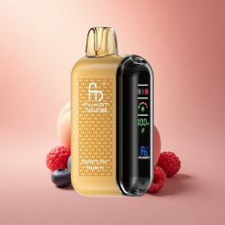 Fumot Tornado 20000 Puffs Μπλε Βατόμουρο Ξινή Σμέουρα Δυτικό Πλέγμα Μπαταρία 850mAh