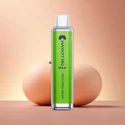 Hayati Pro Max 4000 Puffs Μελόνι Μόγου Μόγου Διπλός Πυρήνας 1400mAh 5% Νικοτίνη