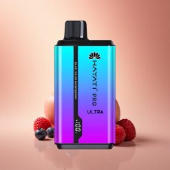 Hayati Pro Ultra 15000 Puffs Μενθόλη Μύρτιλο Φράουλα Ροδάκινο 850mAh 2% Νικοτίνη