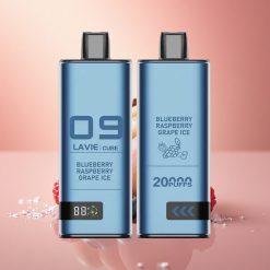 Lavie Cube 20000 Puffs Μπλε Βατόμουρο Σταφύλι Πάγος με 5% Νικοτίνη και 600mAh