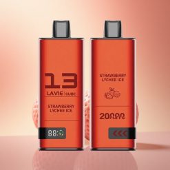 Lavie Cube 20000 Puffs Φράουλα Λίτσι Πάγος 5% Νικοτίνη 600mAh
